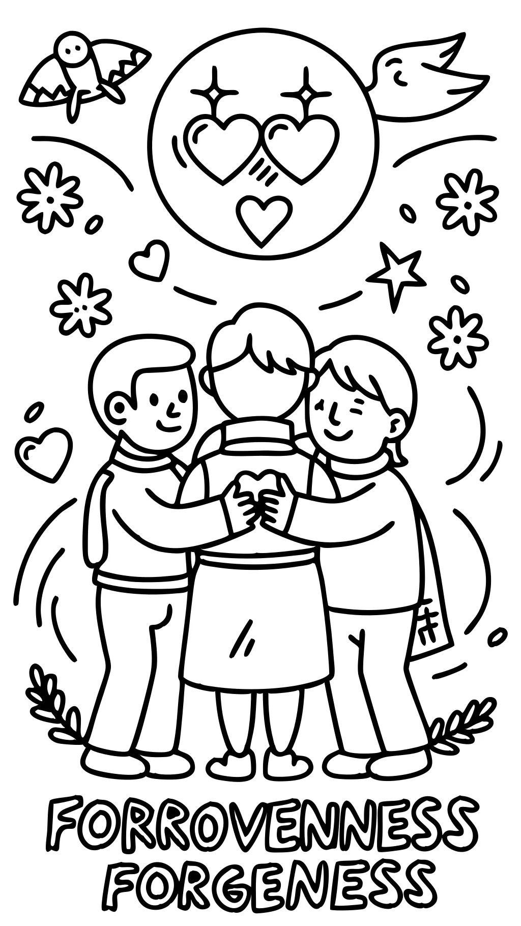 coloring pages about forgiveness